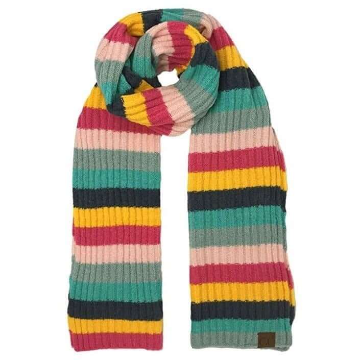 Accessories, Scarves - Striped C.C Scarves -  - Cultured Cloths Apparel